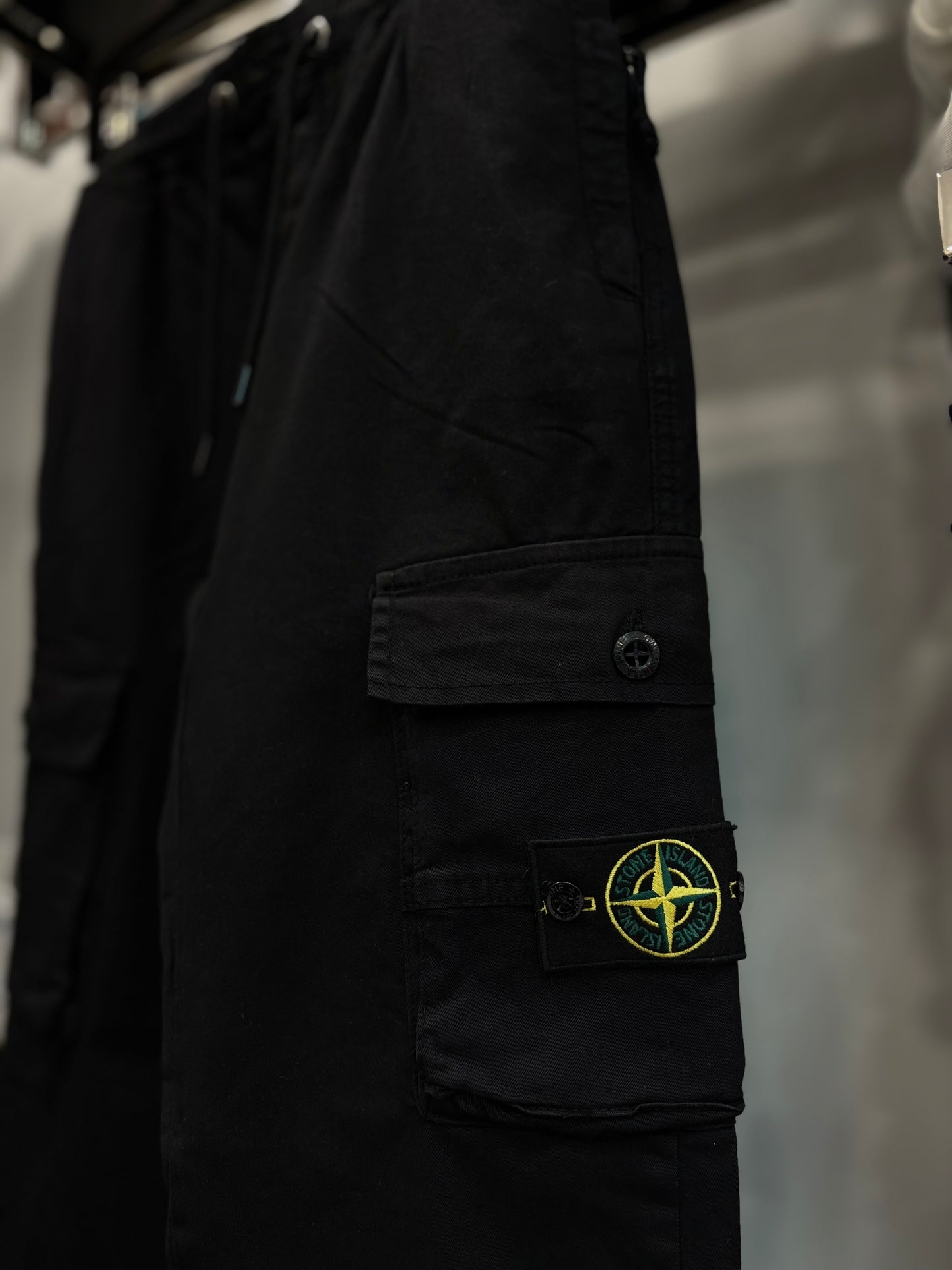 Stone island cargo black pants