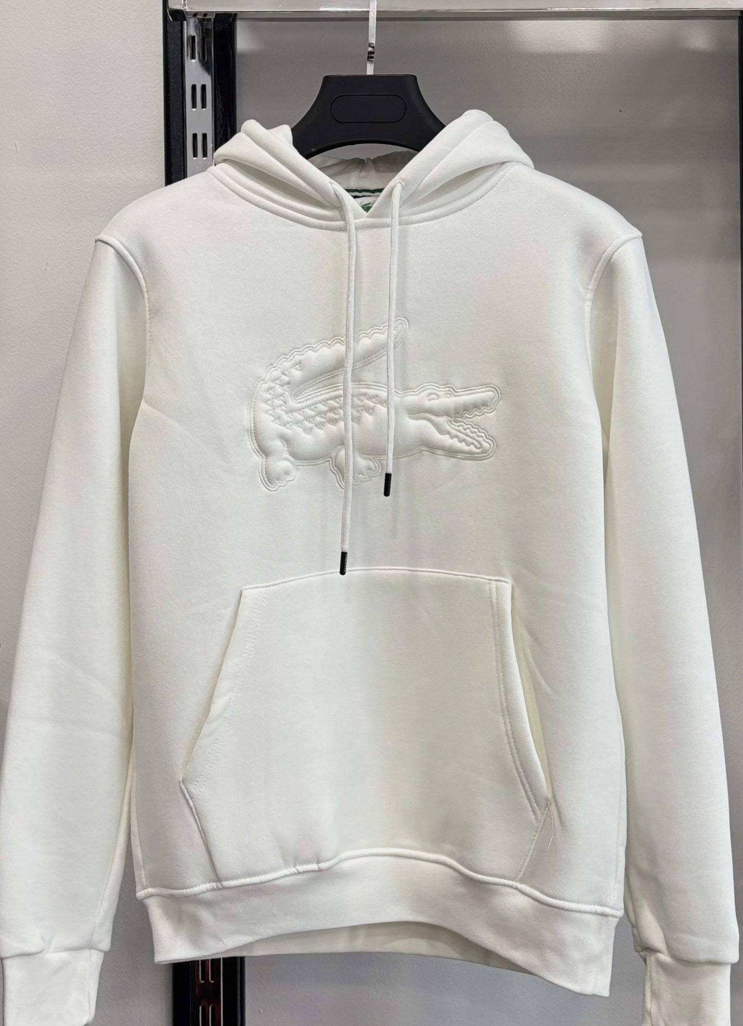 Lacoste white hoodie