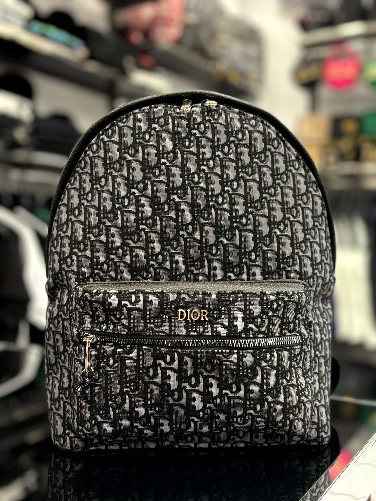 Christian Dior black backpack