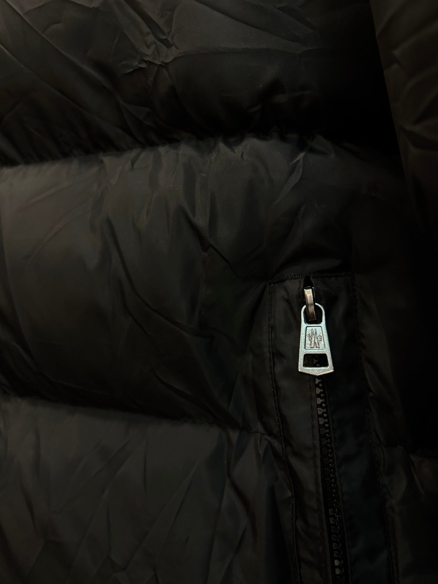 Moncler matte black jacket