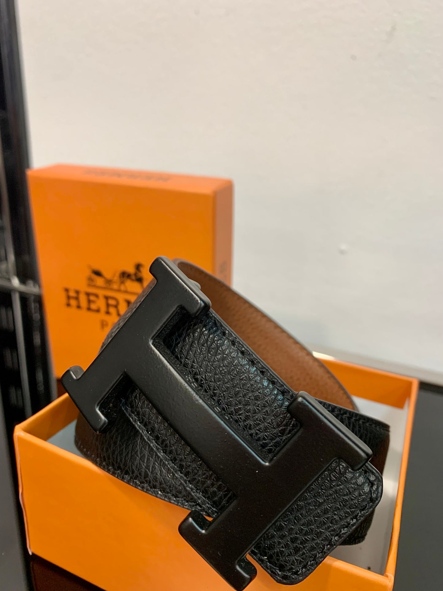 Hermes Belt black/brown