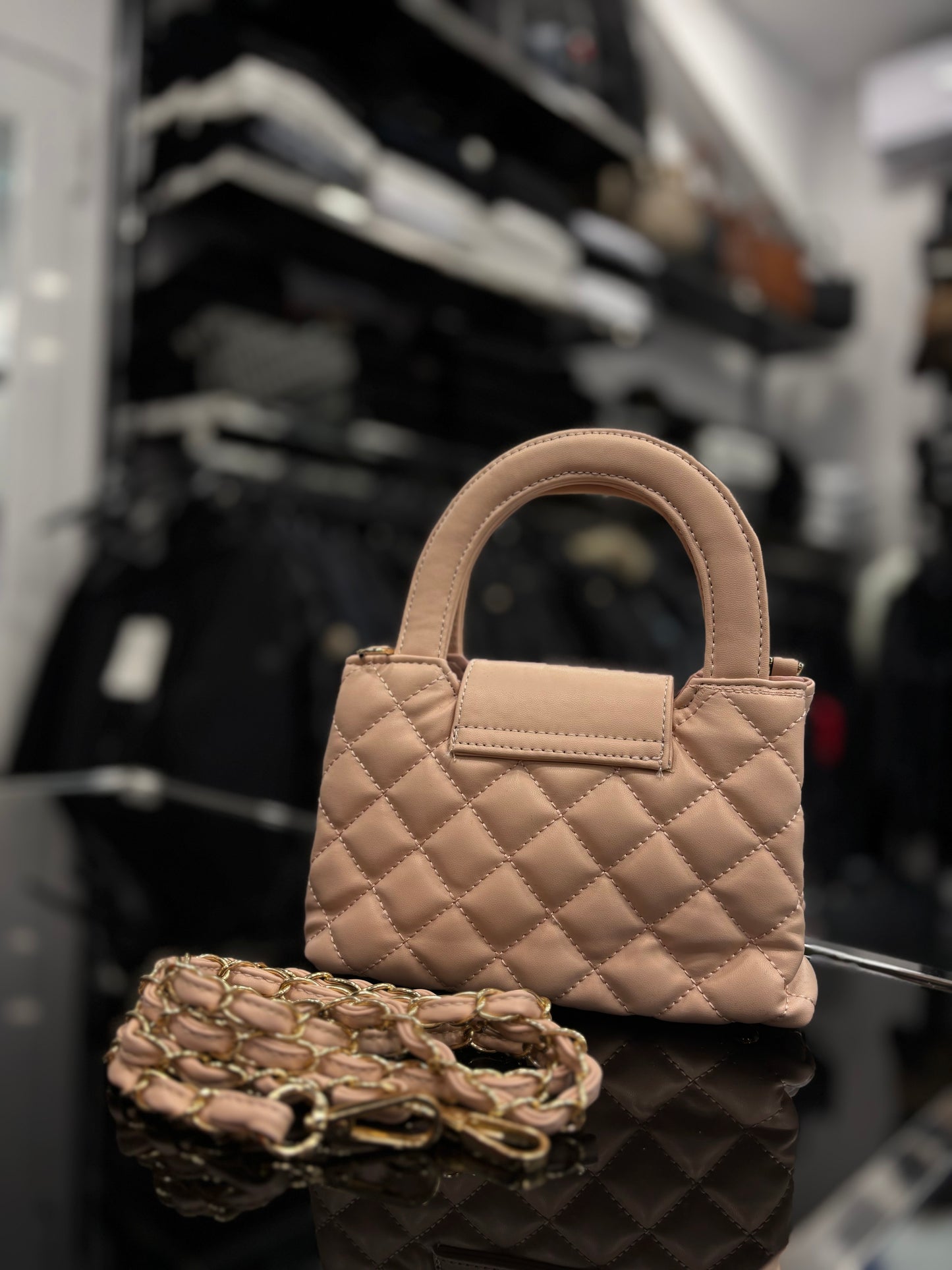 Chanel Small Kelly shopper light pink bag