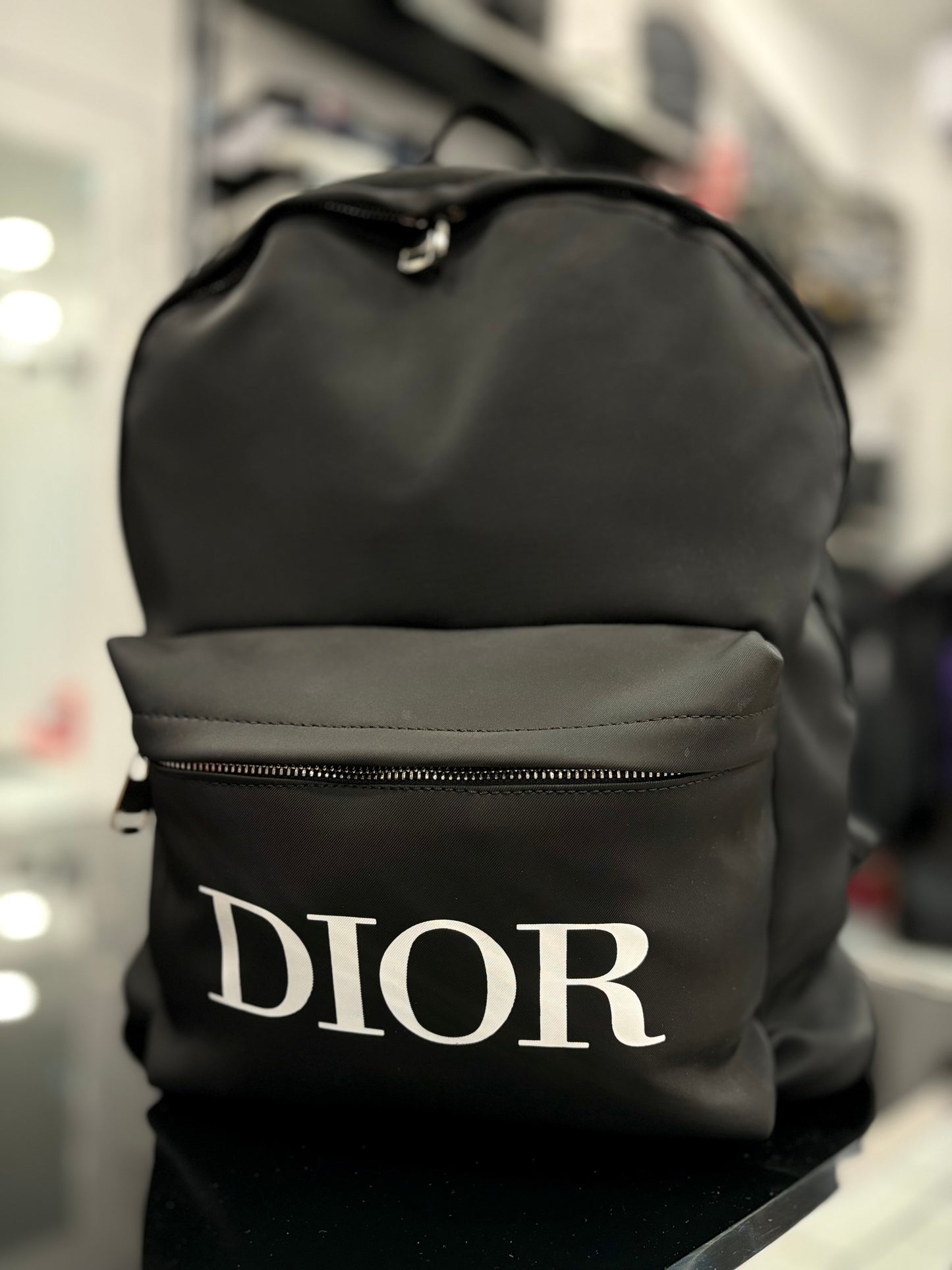 Christian Dior black backpack