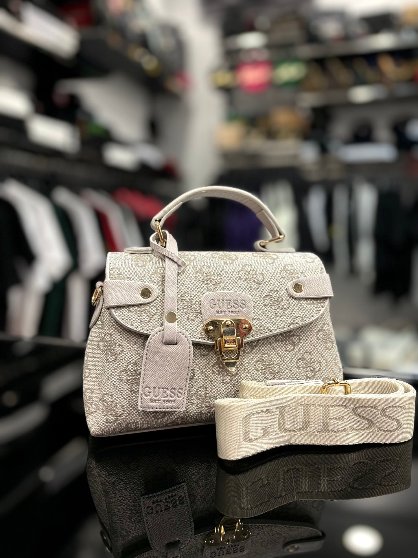 Guess Melissa Baturay White Bag