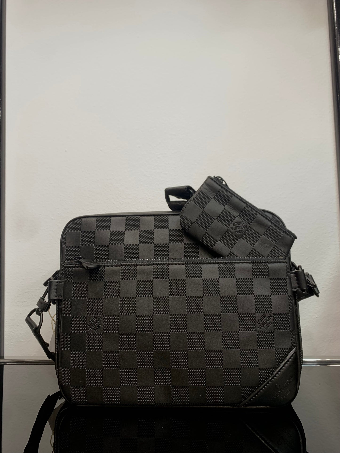 Louis Vuitton Trio Black τσαντάκι ωμού/Χιαστί