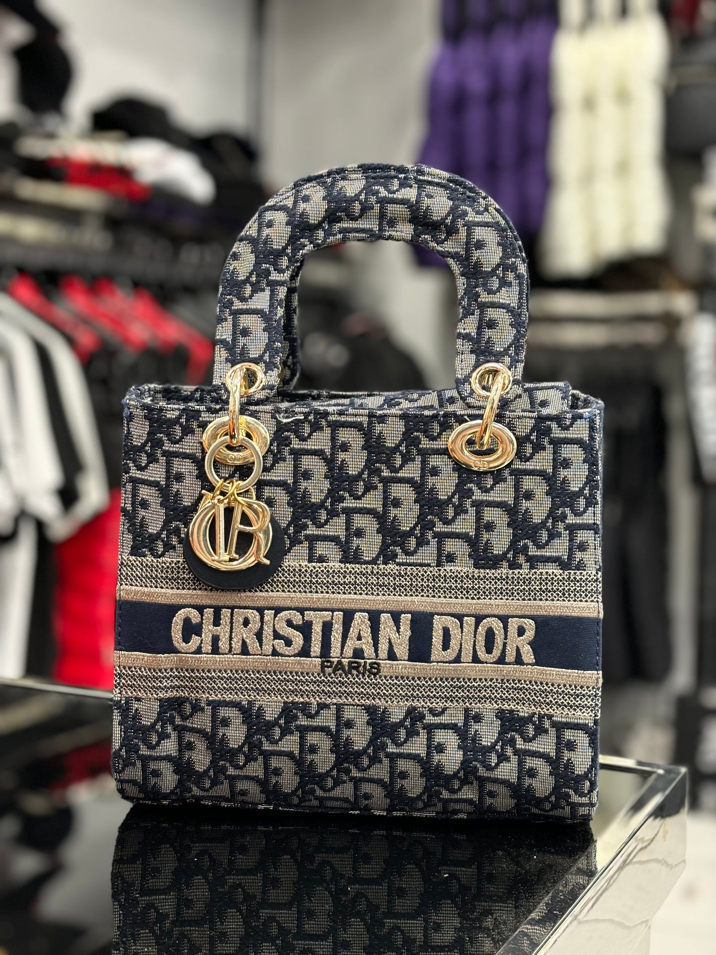 Dior Lady D-Lite Canvas Blueblack