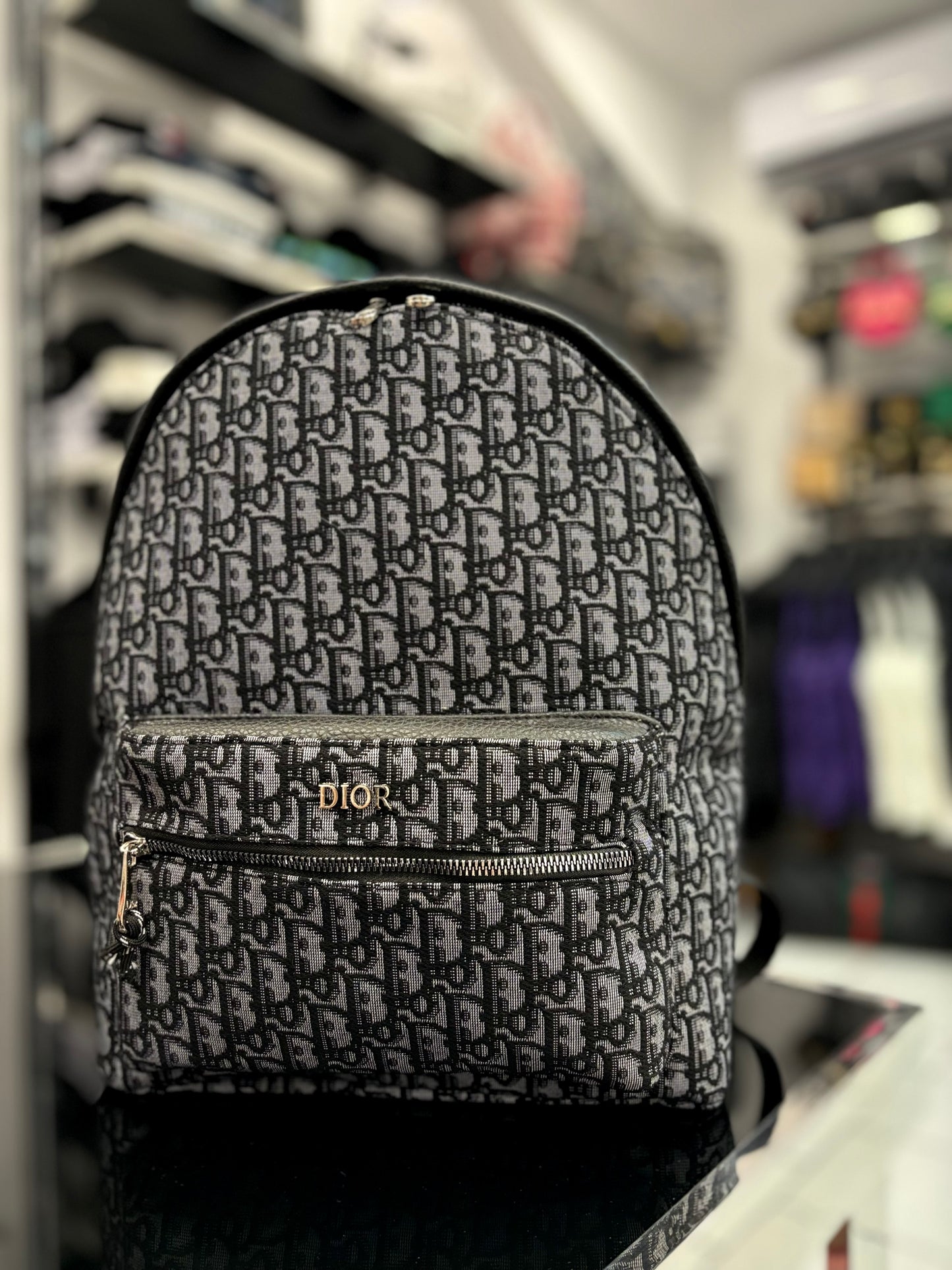 Christian Dior black backpack