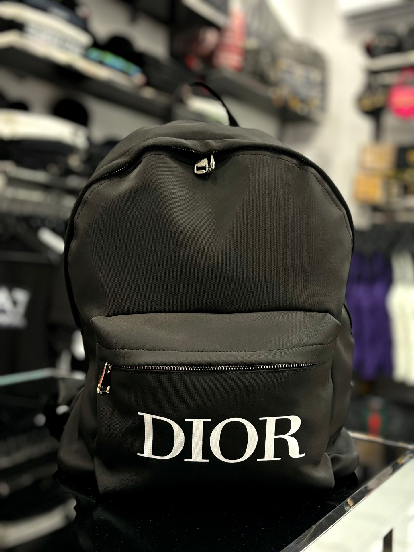 Christian Dior black backpack