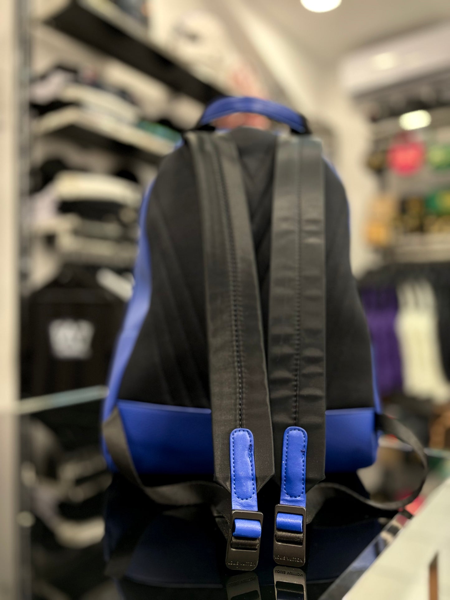 Louis Vuitton blue backpack