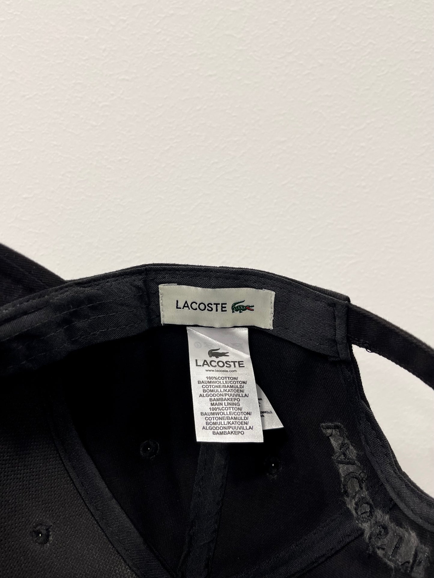 Lacoste black hat