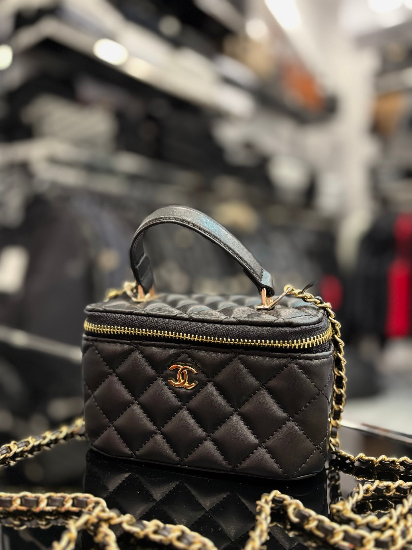 Chanel Mini Vanity black bag