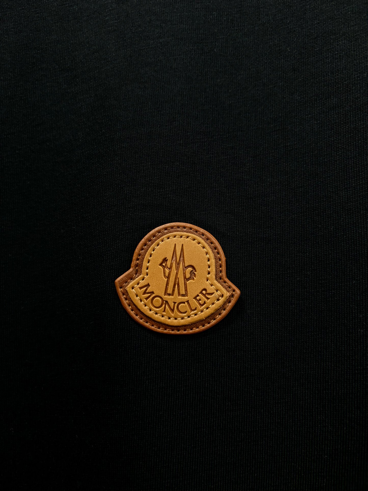 Moncler with the logo in brown