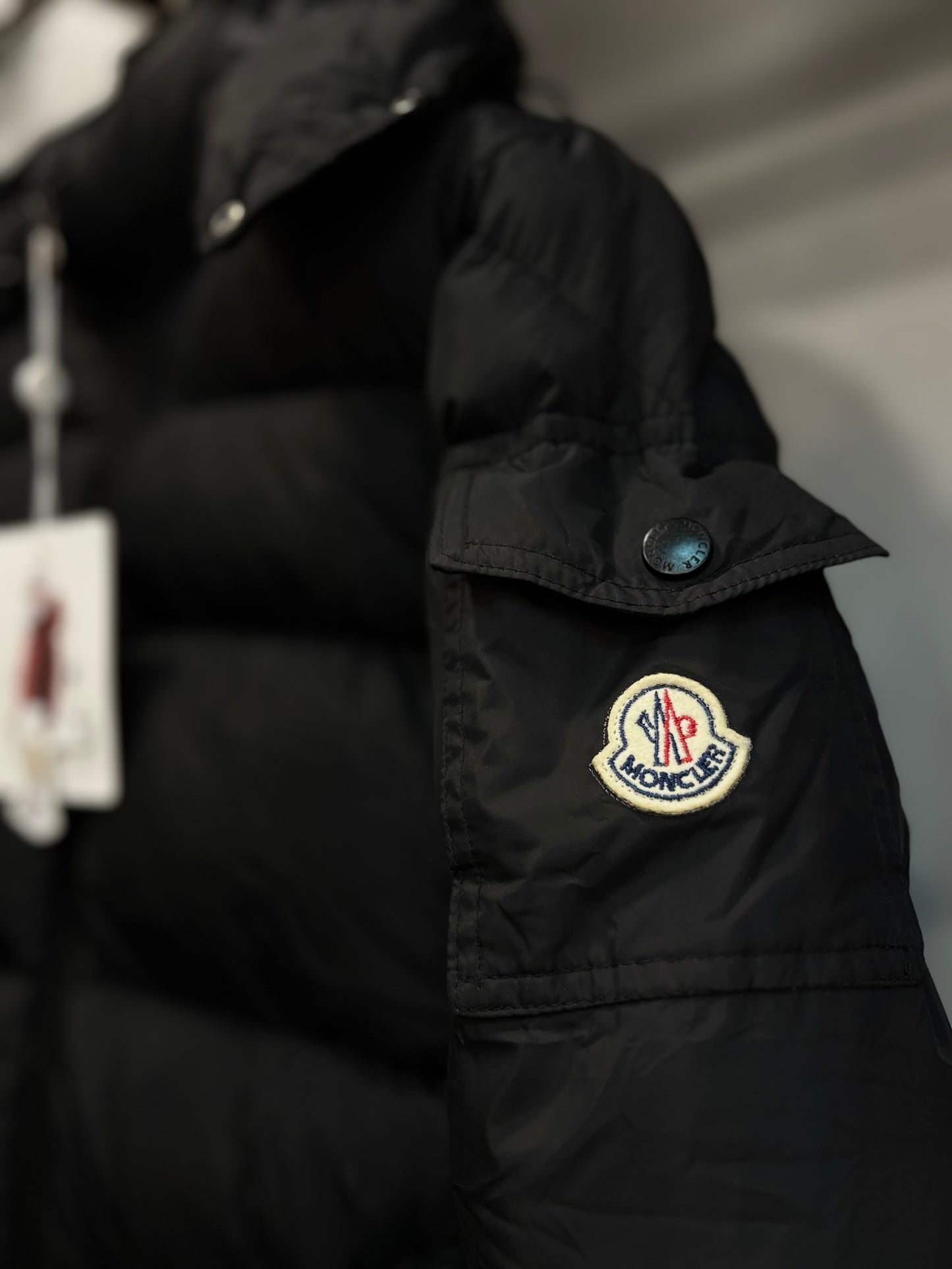 Moncler matte black jacket