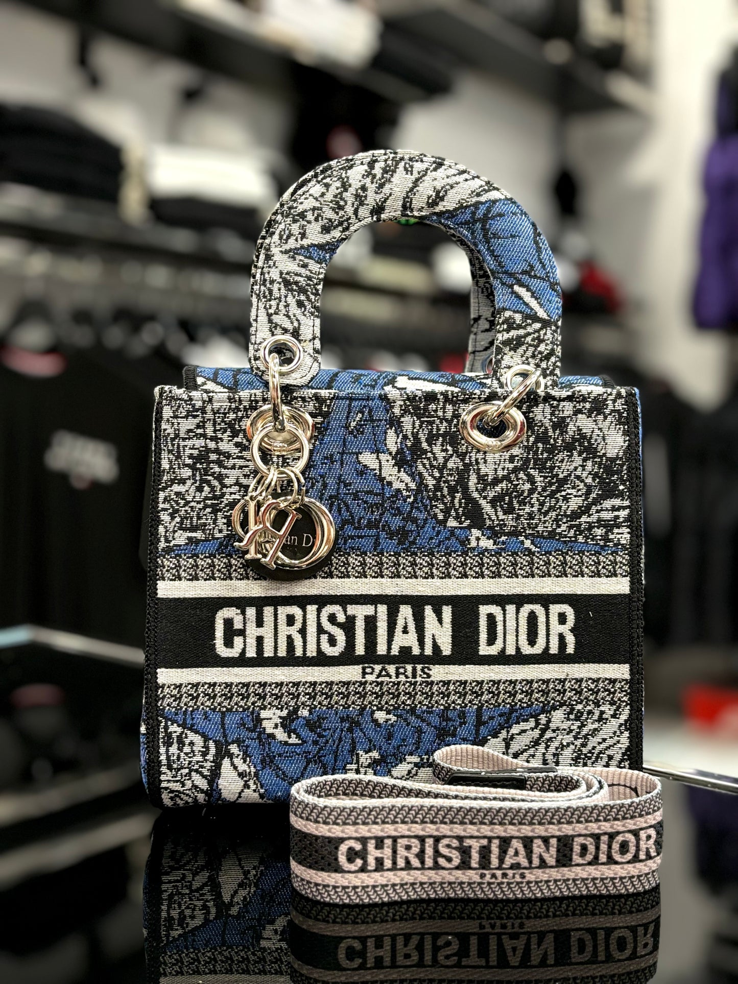 Dior Lady D-Lite Canvas Blue