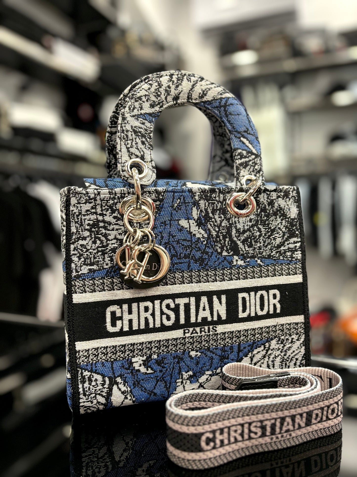 Dior Lady D-Lite Canvas Blue