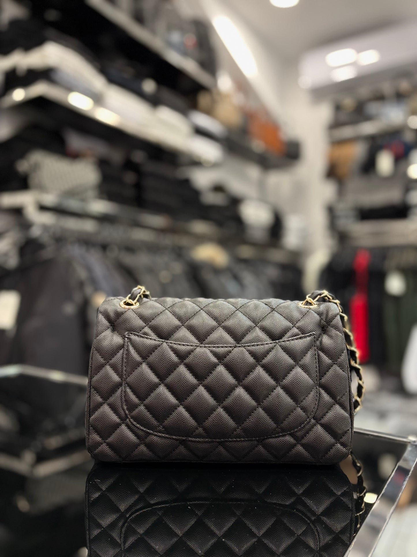 Chanel Classic Flap Caviar Calfskin black bag