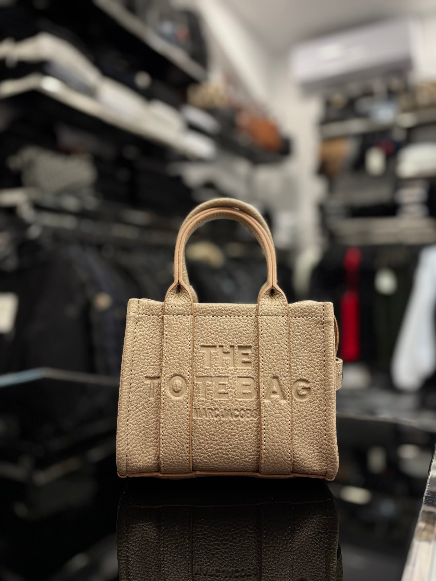 The Tote Bag-Marc Jacobs small beige bag