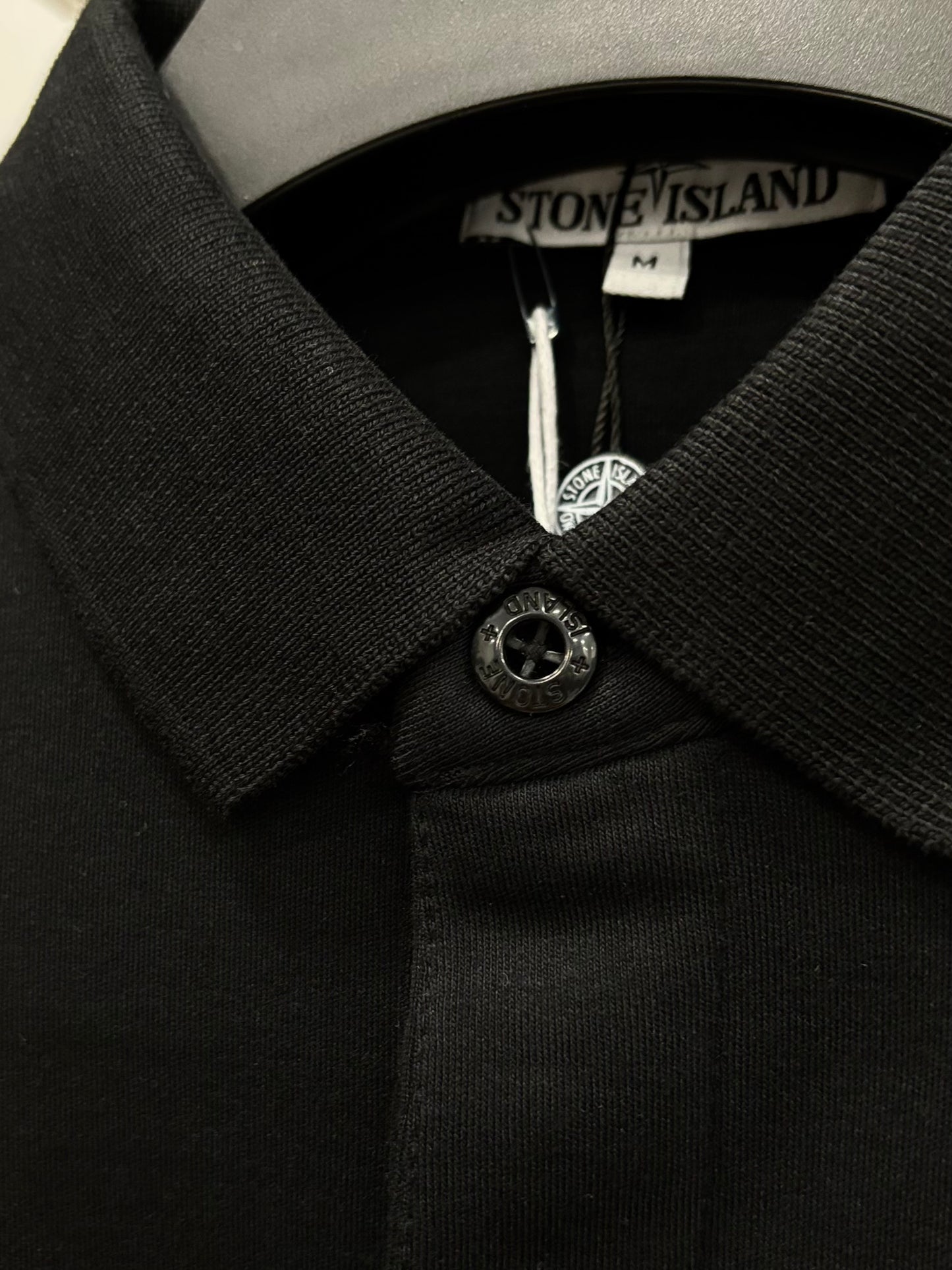 Stone Island long sleeve with a collar black blouse