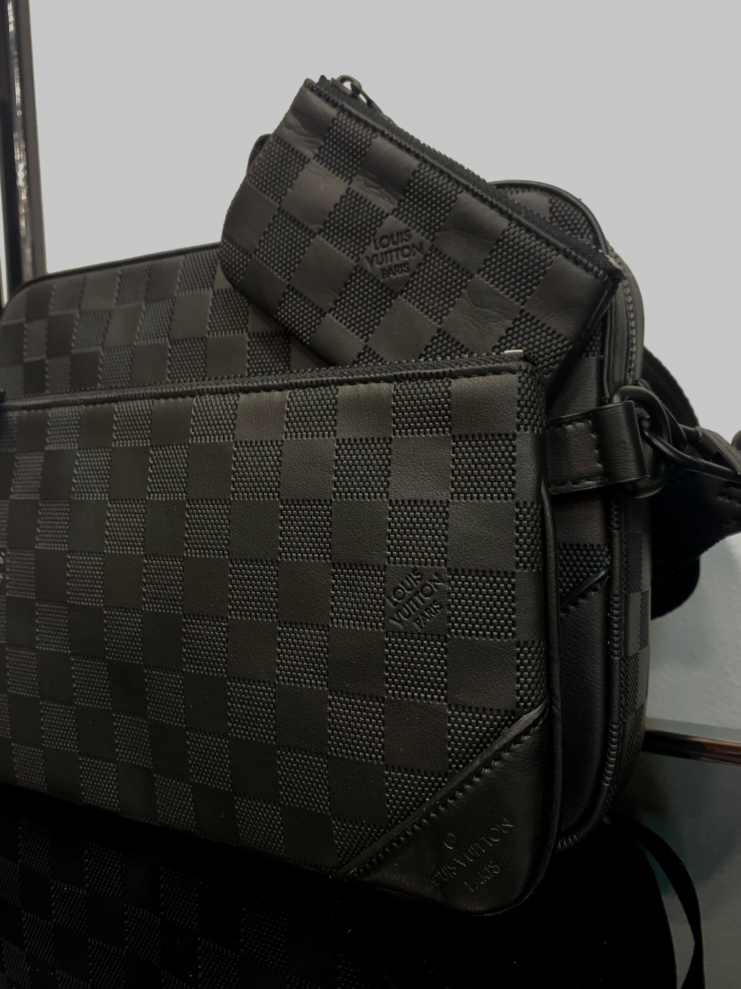 Louis Vuitton Trio Black τσαντάκι ωμού/Χιαστί