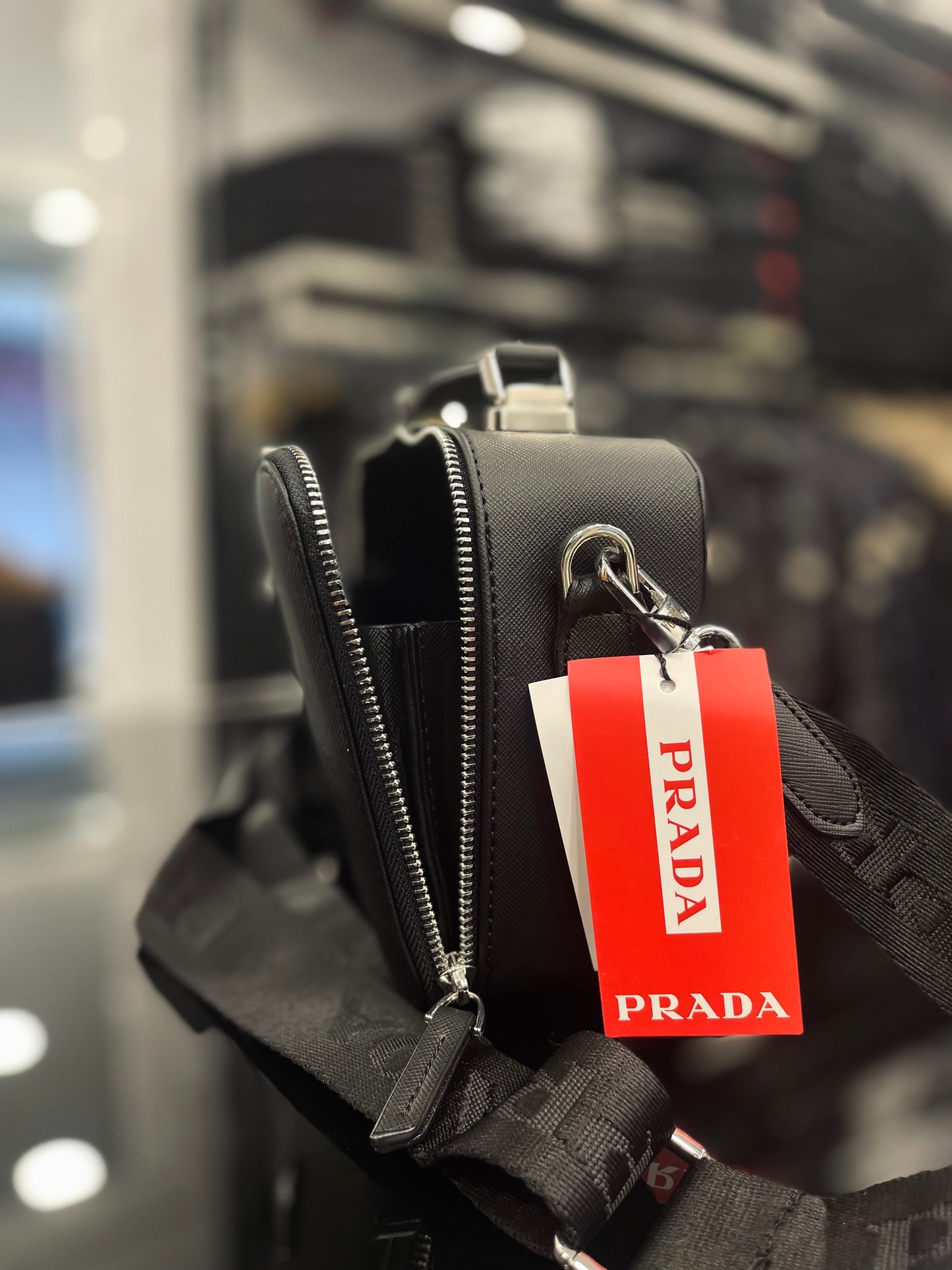 Prada Black βαλιτσάκι χεριού/χιαστί