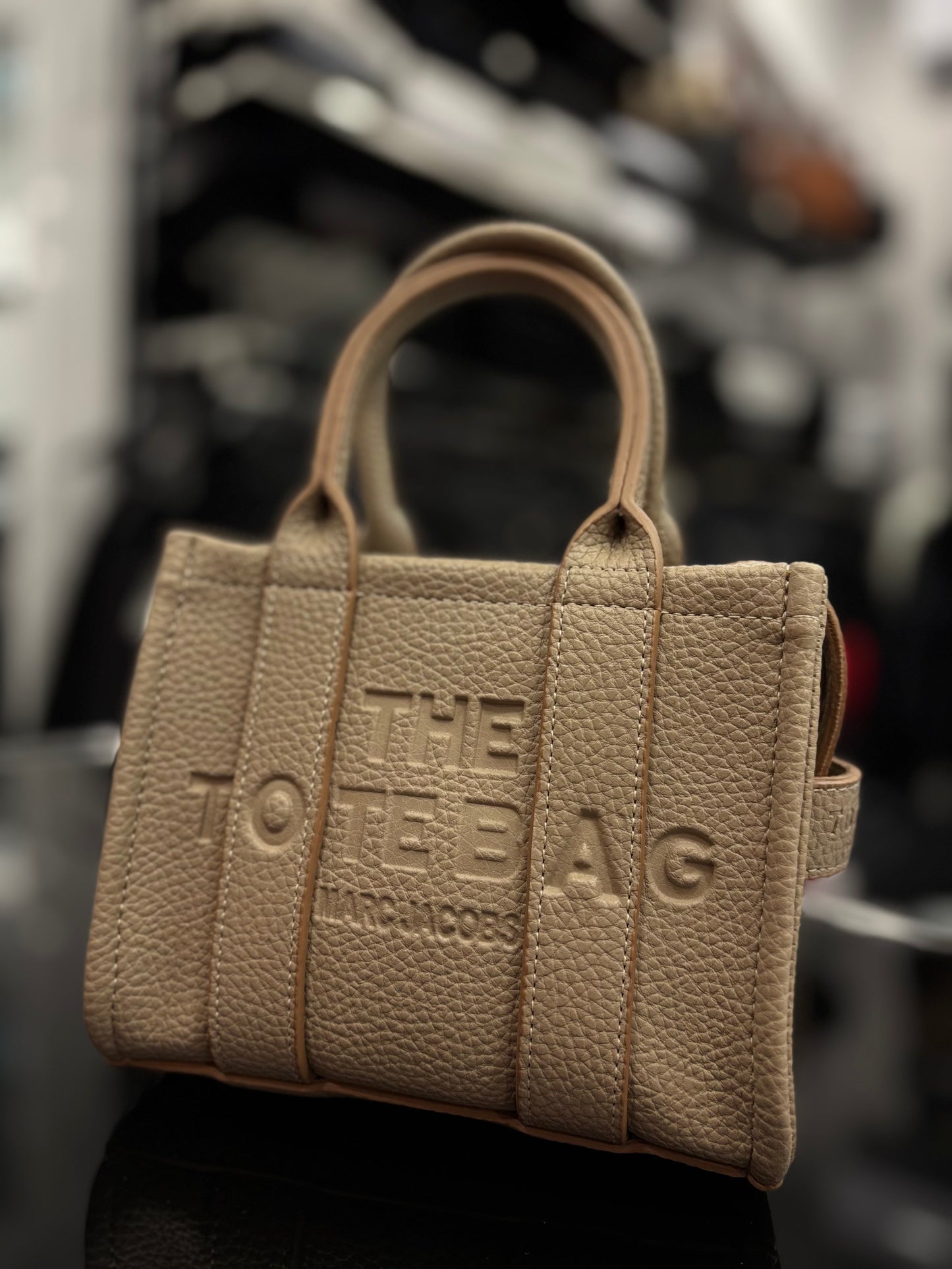 The Tote Bag-Marc Jacobs small beige bag