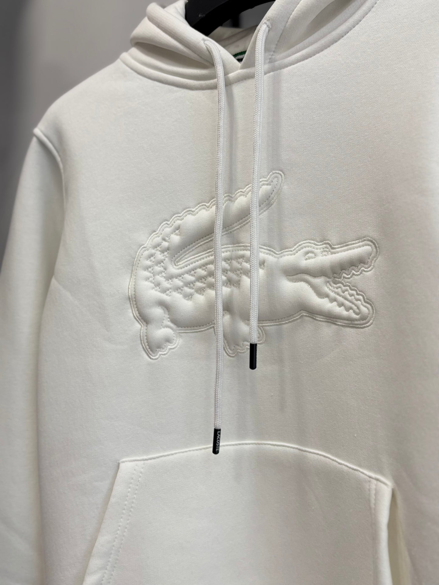 Lacoste white hoodie