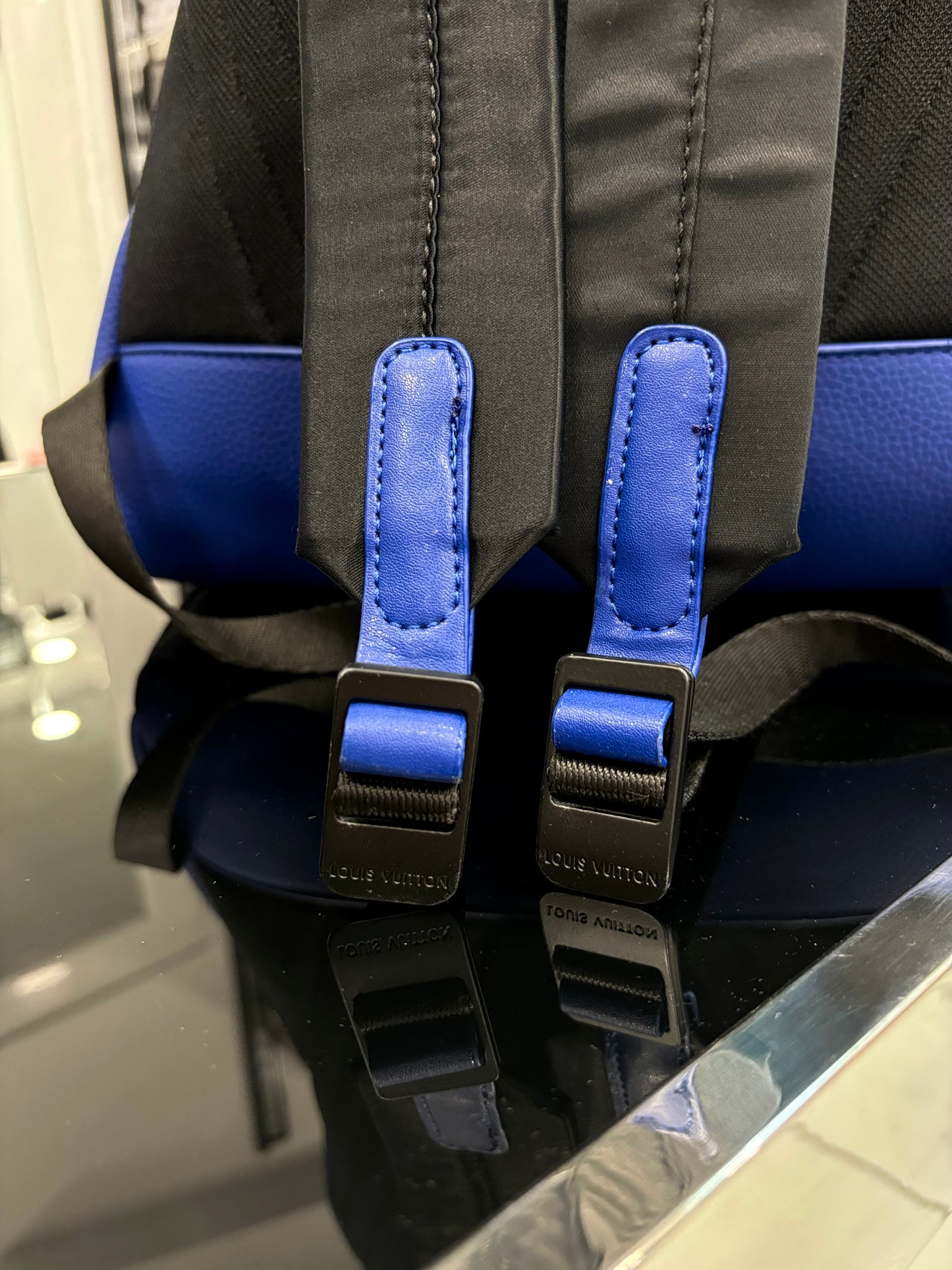 Louis Vuitton blue backpack