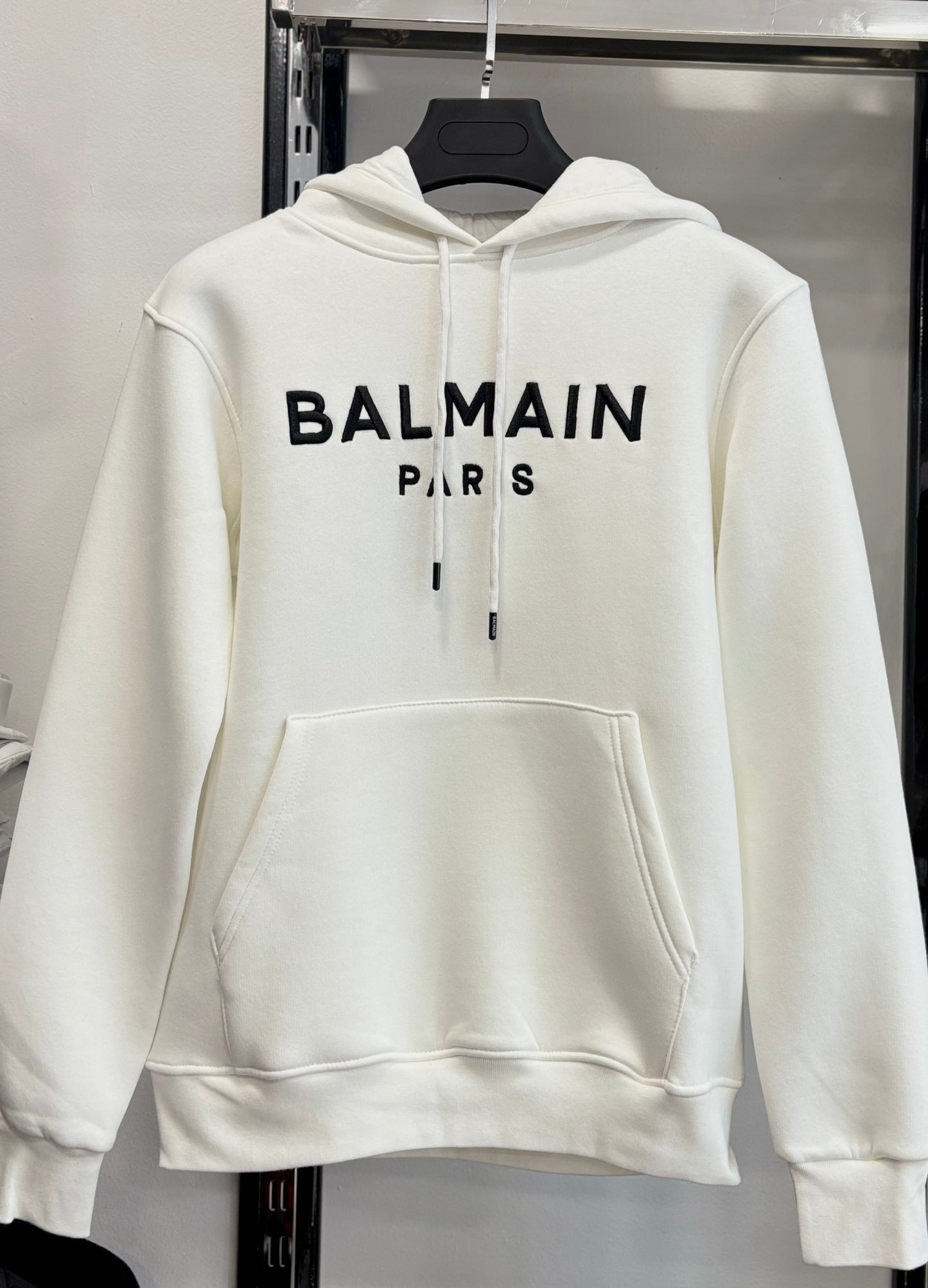 Balmain white hoodie