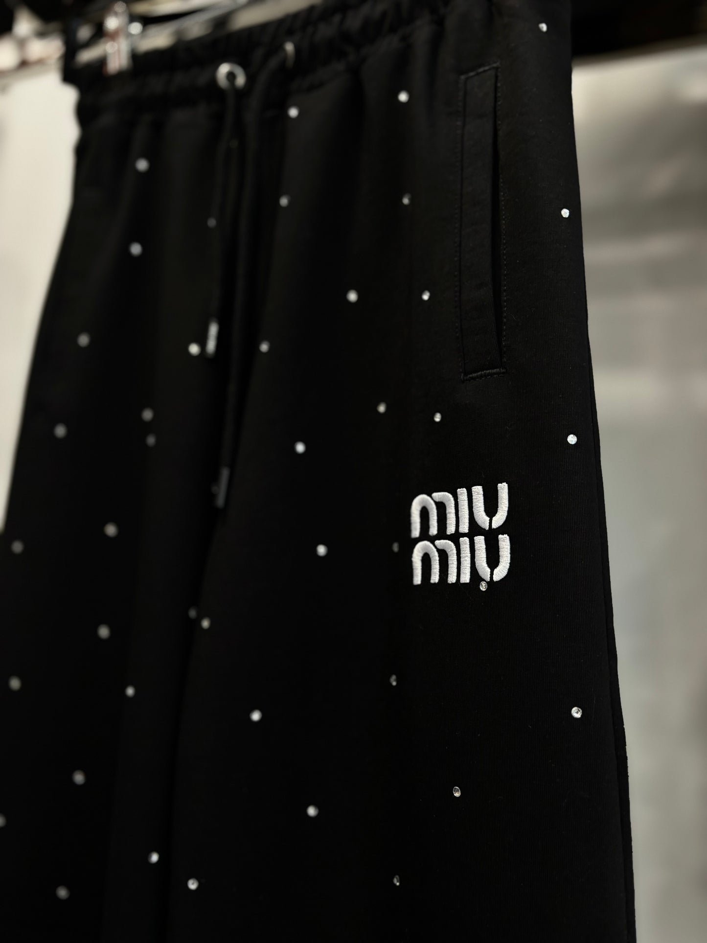 Miu Miu black set with strass