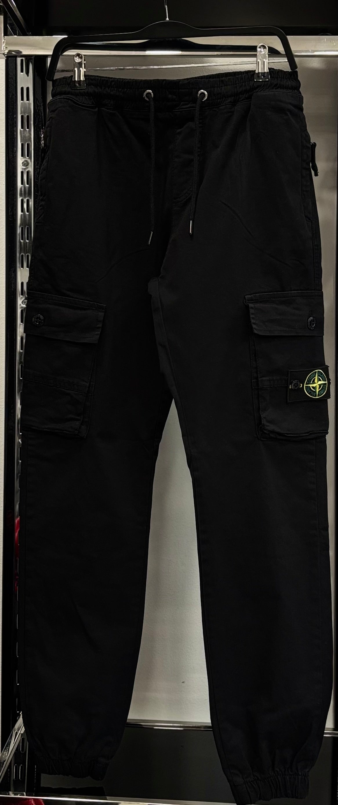 Stone island cargo black pants