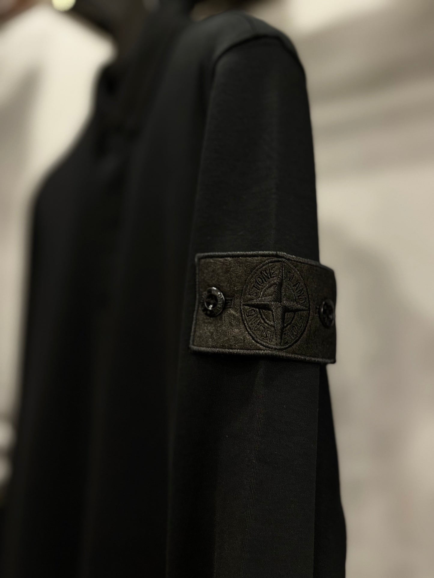 Stone Island long sleeve with a collar black blouse