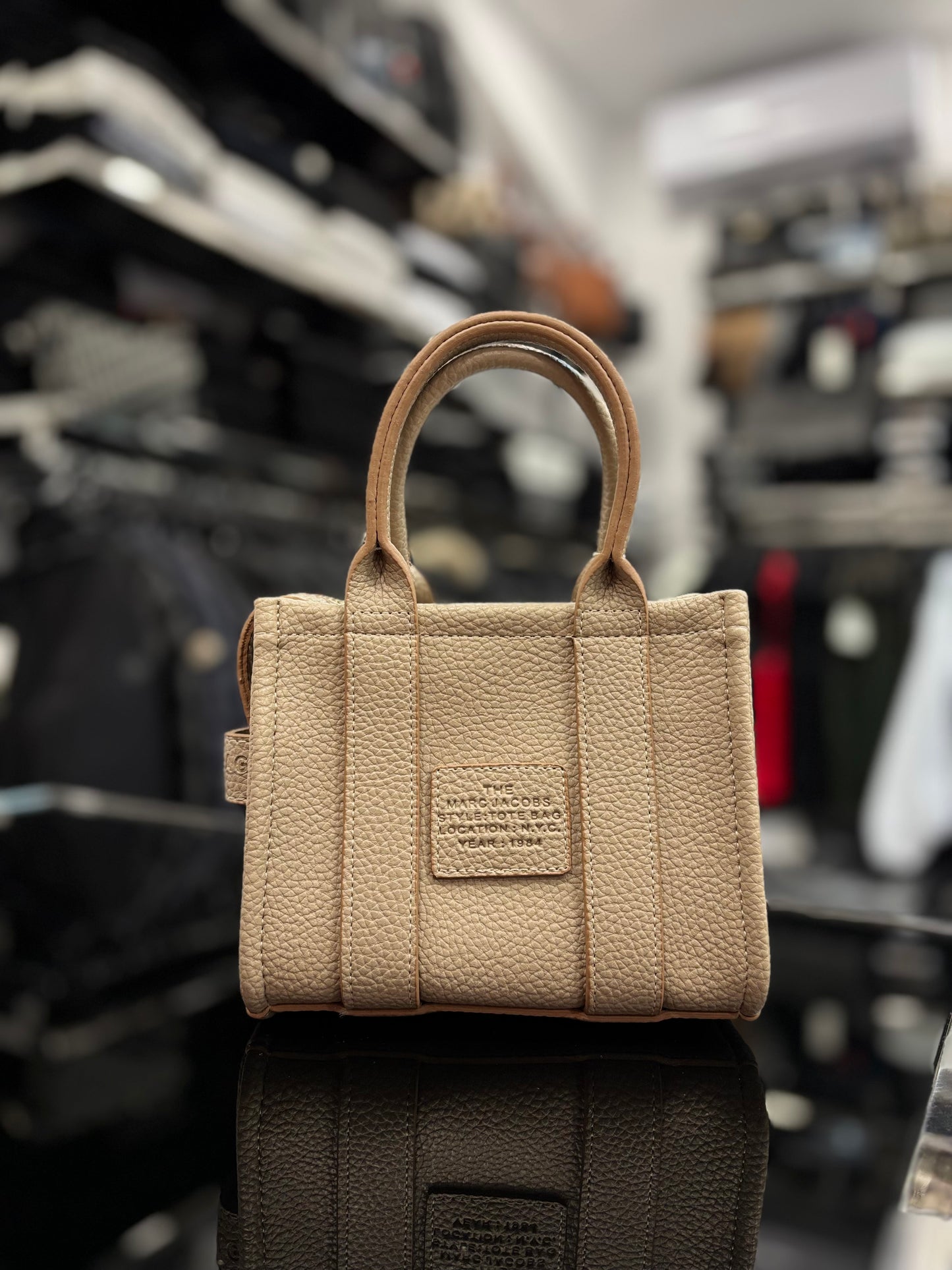 The Tote Bag-Marc Jacobs small beige bag